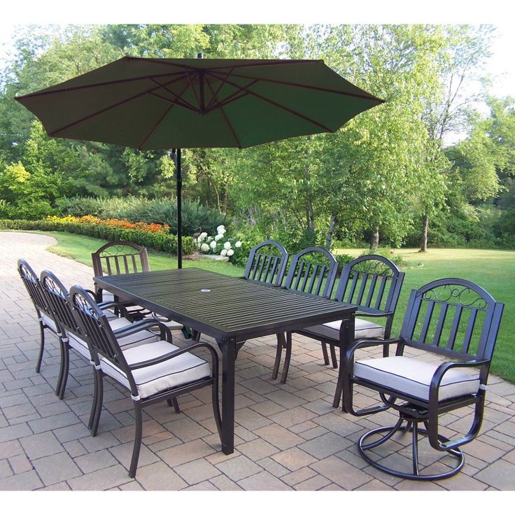 outdoor dining sets with umbrella photo - 7
