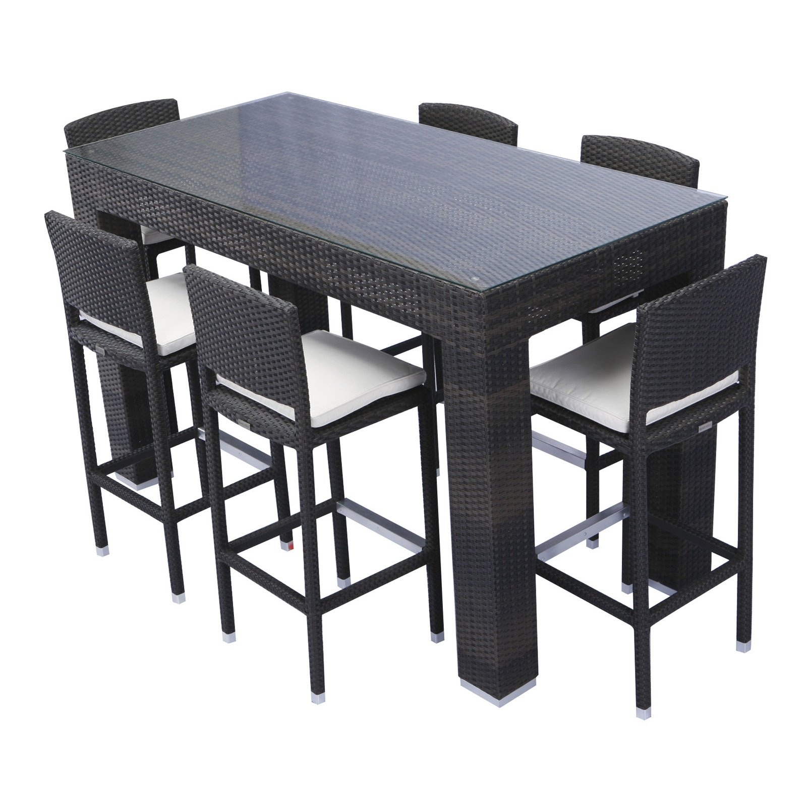 outdoor dining table bar height photo - 2