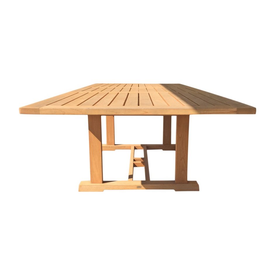 outdoor dining table bench photo - 10