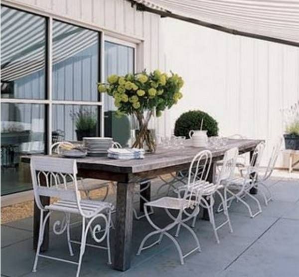 outdoor dining table decorating photo - 7