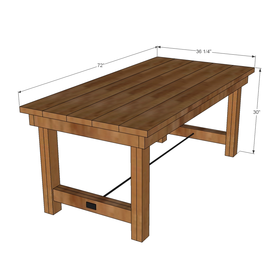 outdoor dining table dimensions photo - 6
