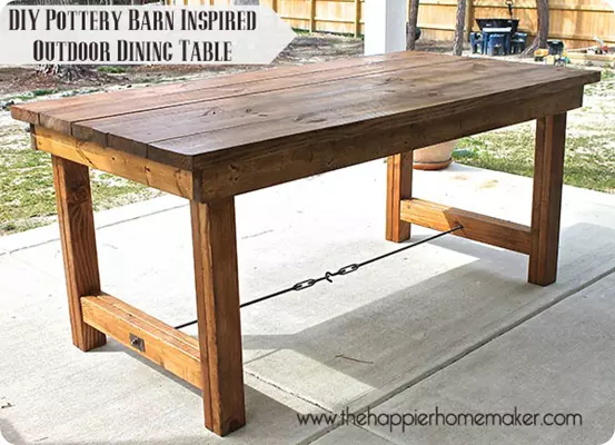 outdoor dining table diy photo - 4