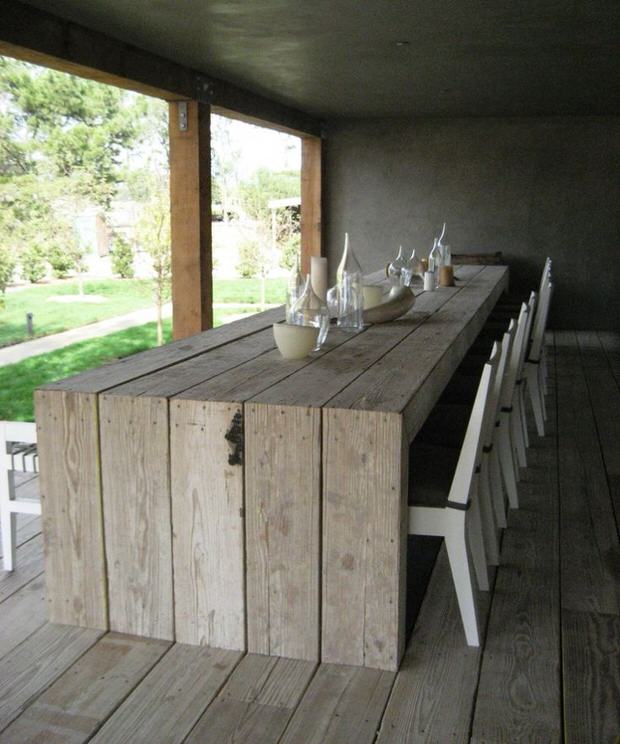 outdoor dining table diy photo - 6