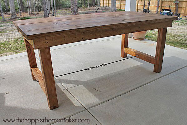 outdoor dining table diy photo - 9