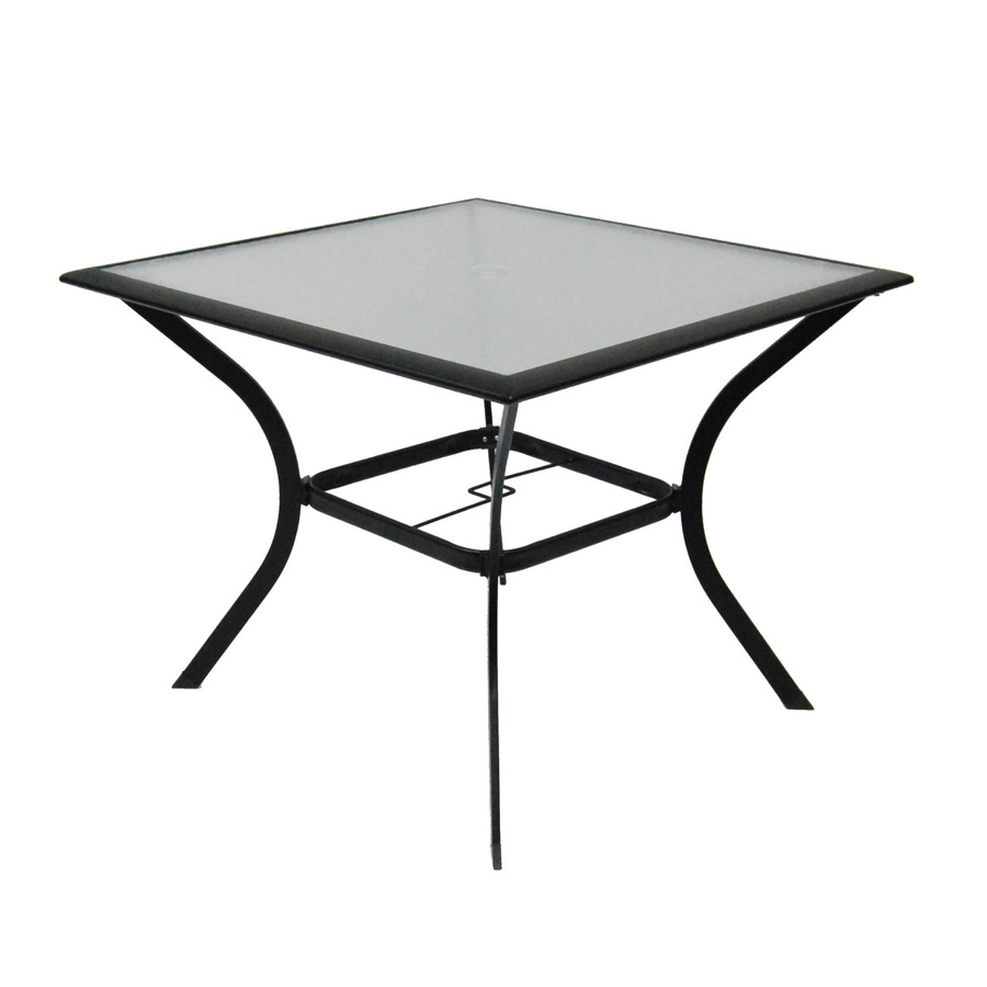 outdoor dining table glass top photo - 10