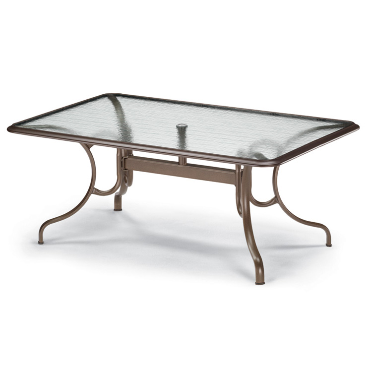 outdoor dining table glass top photo - 8