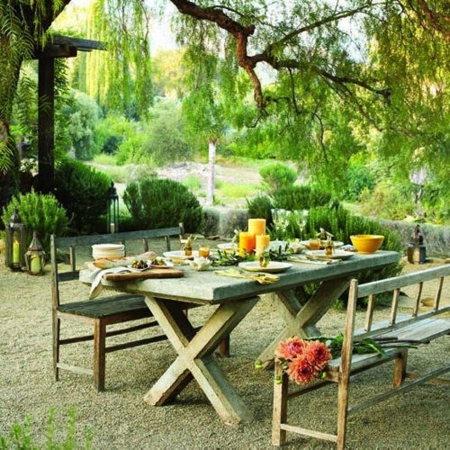 outdoor dining table ideas photo - 6