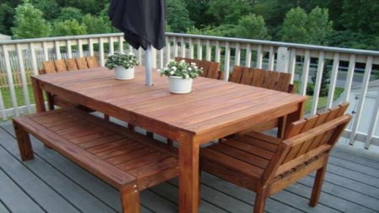 outdoor dining table plans photo - 10