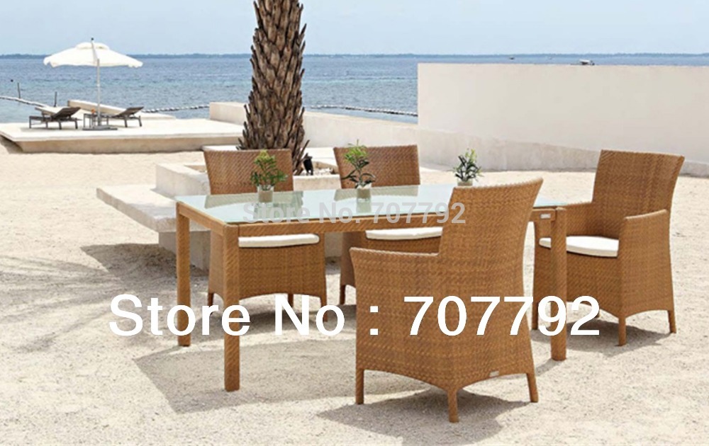 outdoor dining table with grill photo - 8