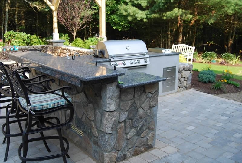 outdoor kitchen granite countertops photo - 5