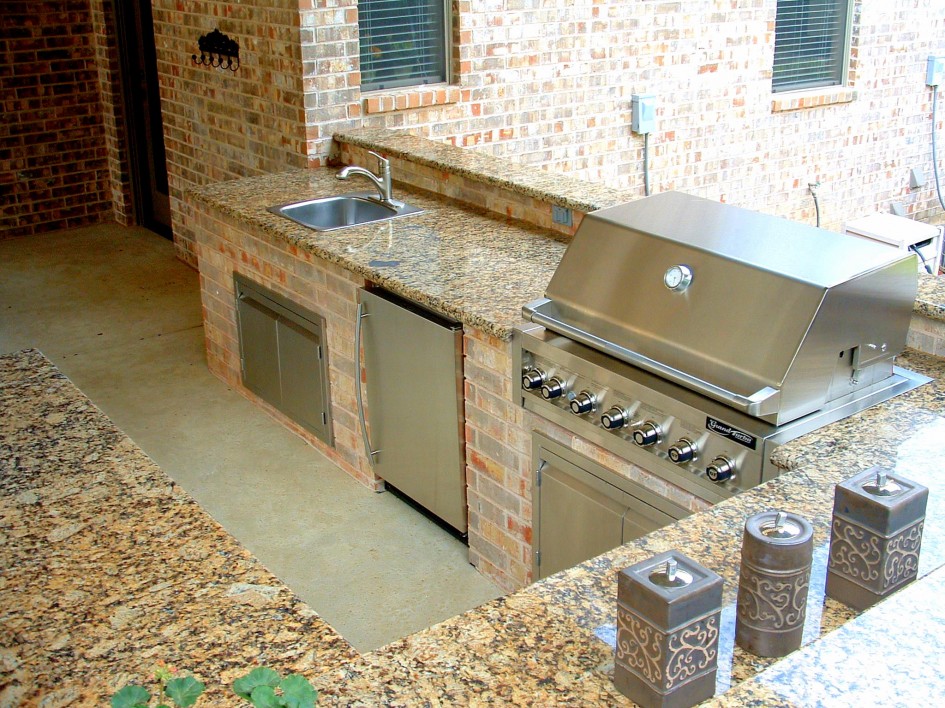 outdoor kitchen granite countertops photo - 8
