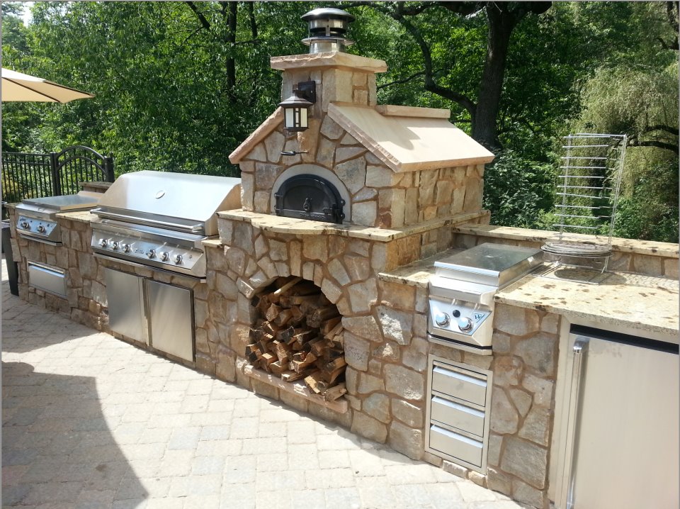 outdoor kitchen oven photo - 5