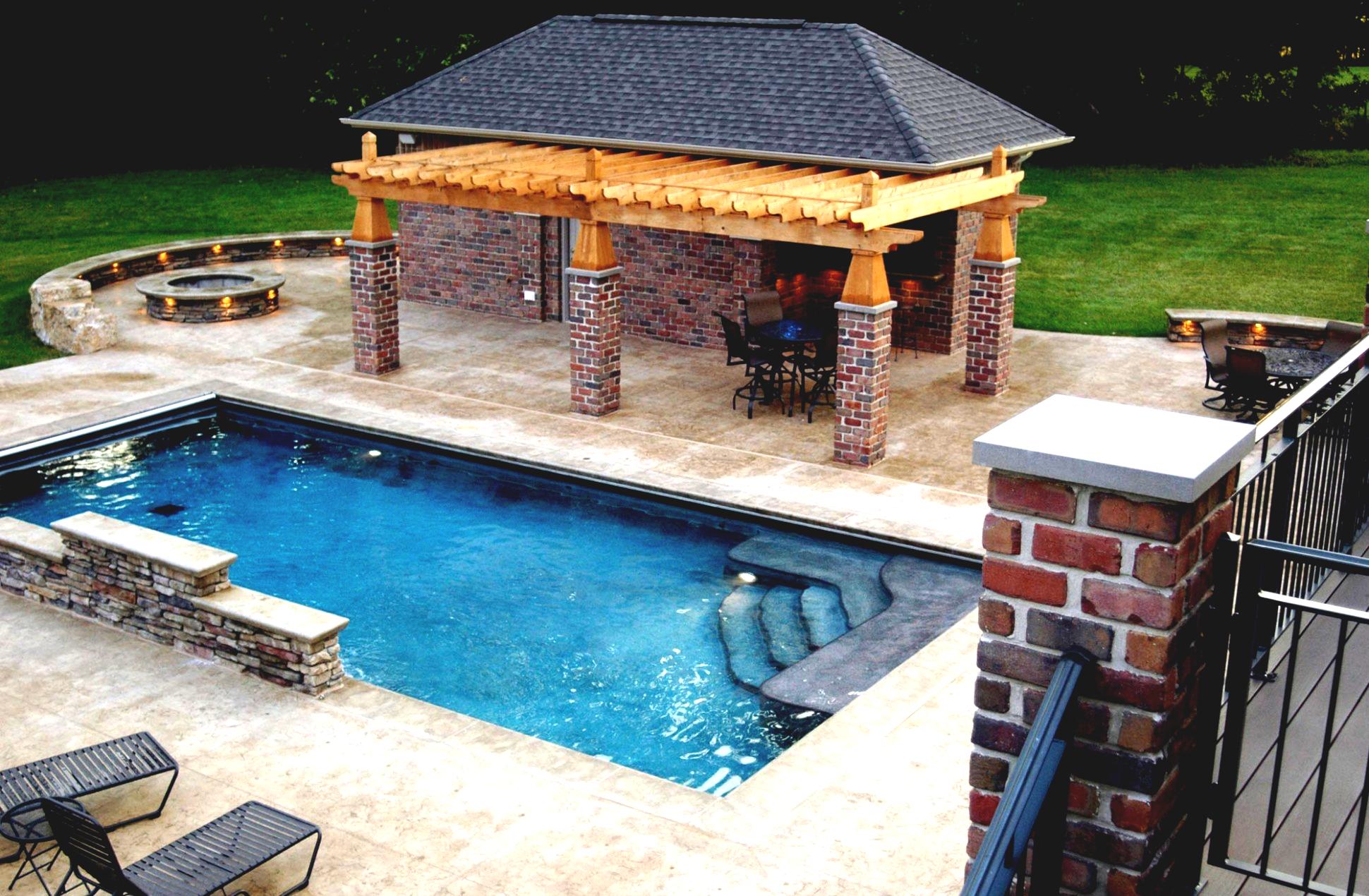 outdoor pool and bar designs photo - 4