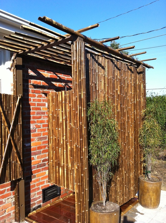 outdoor shower bamboo photo - 5