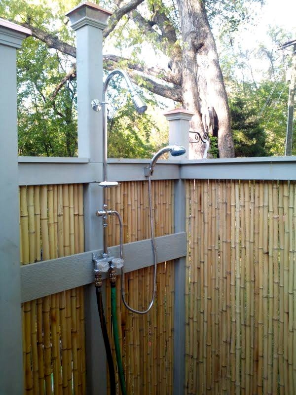 outdoor shower bamboo photo - 7