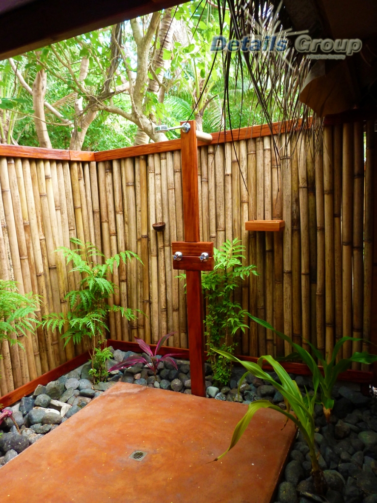 outdoor shower bamboo photo - 8