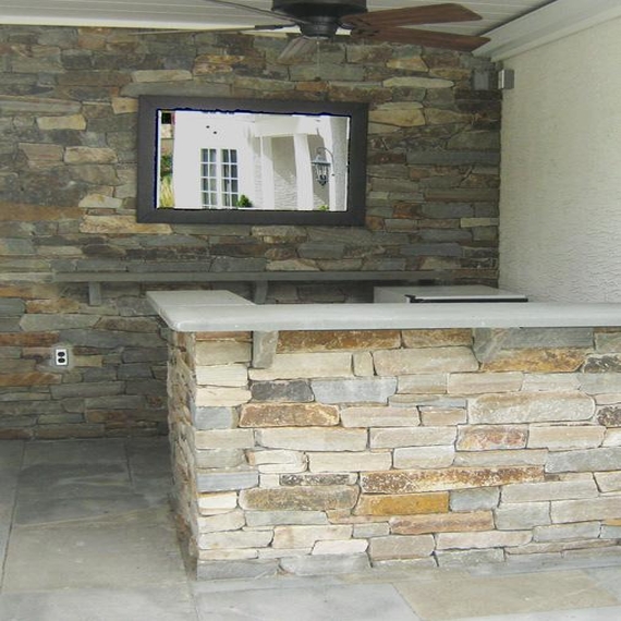 outdoor stone bar designs photo - 3