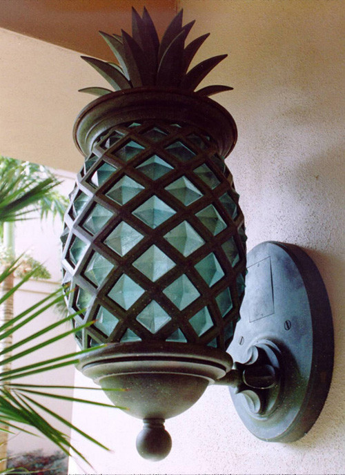 outdoor wall lighting pineapple photo - 3