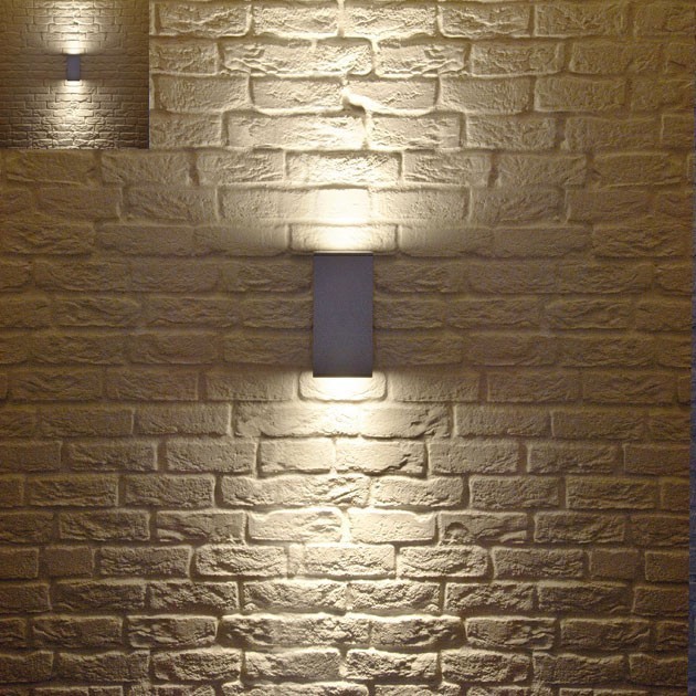 outdoor wall lighting up and down photo - 4