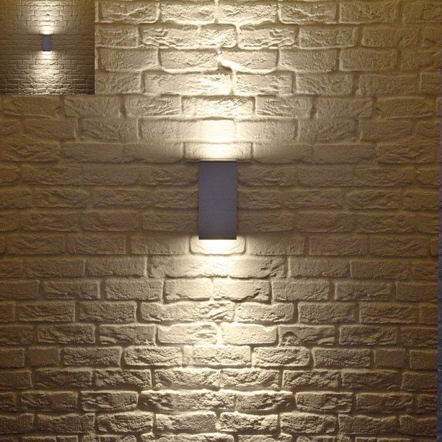 outdoor wall mounted accent lighting photo - 5