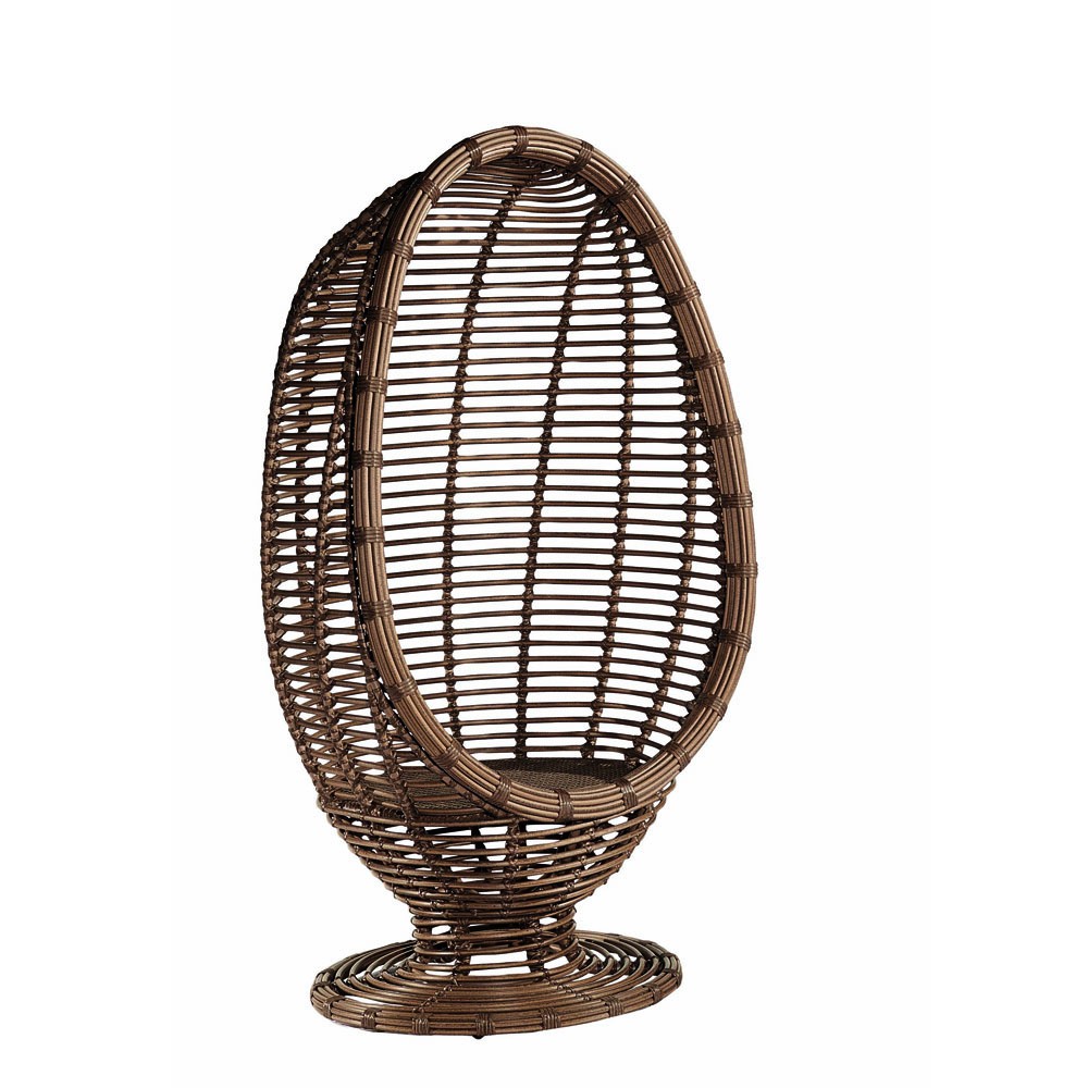 outdoor wicker egg chair photo - 7