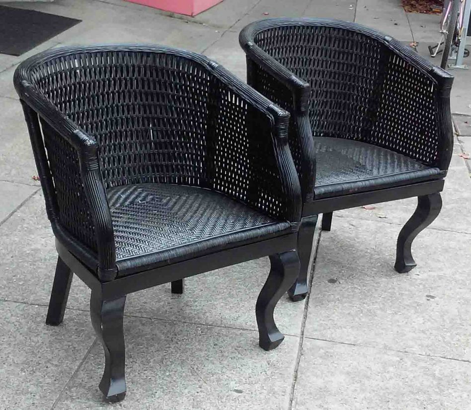 outdoor wicker furniture black photo - 7
