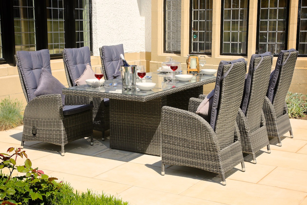 outdoor wicker furniture dining sets photo - 1
