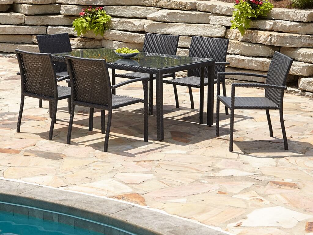 outdoor wicker furniture dining sets photo - 3