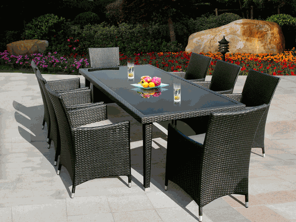 outdoor wicker furniture dining sets photo - 4