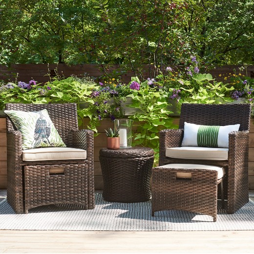 outdoor wicker furniture for small spaces photo - 5
