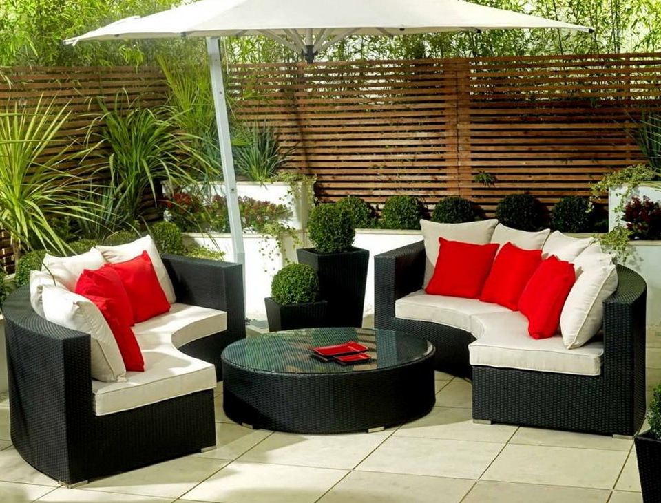 outdoor wicker furniture for small spaces photo - 8