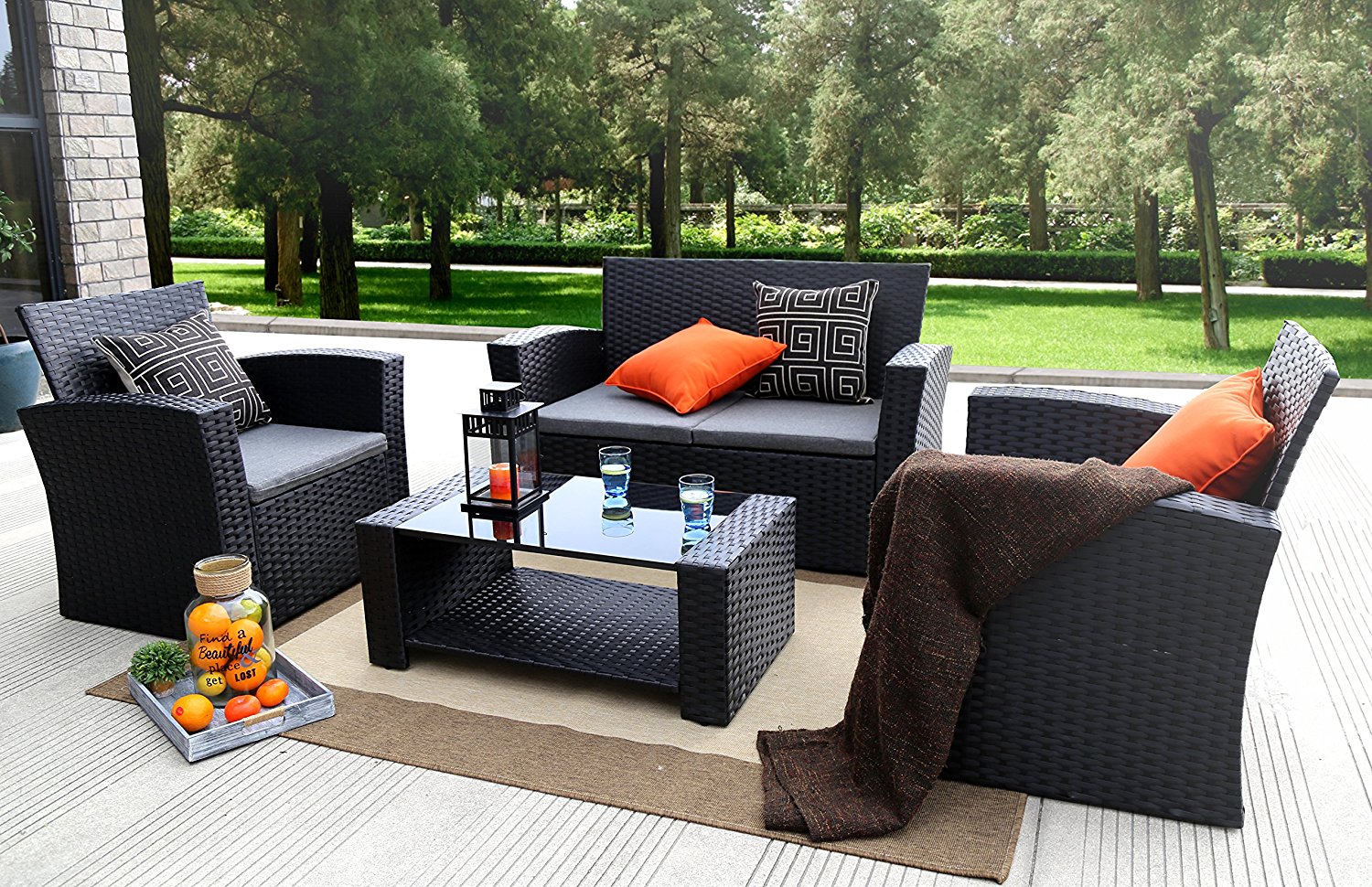outdoor wicker furniture sets photo - 7