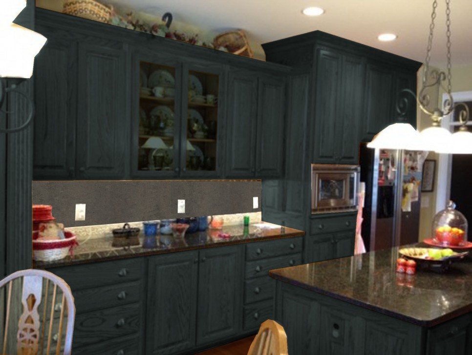 painting old kitchen cabinets ideas photo - 5