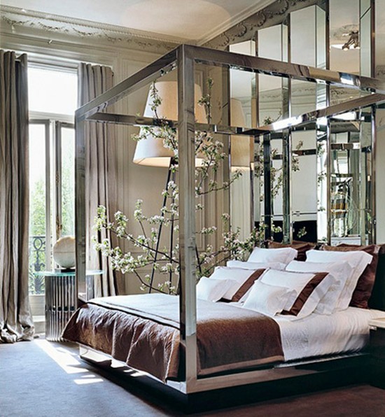 parisian mirrored bedroom furniture photo - 1