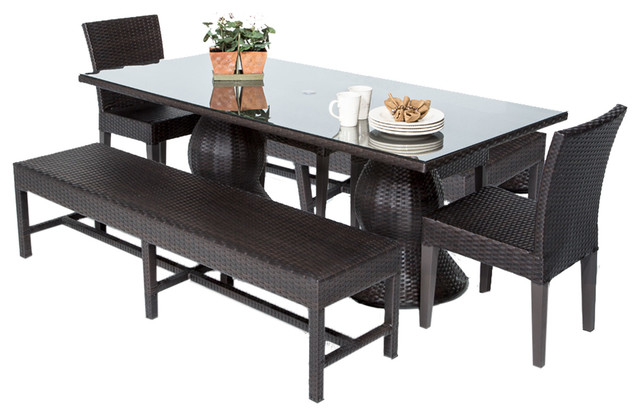 patio dining sets bench photo - 10