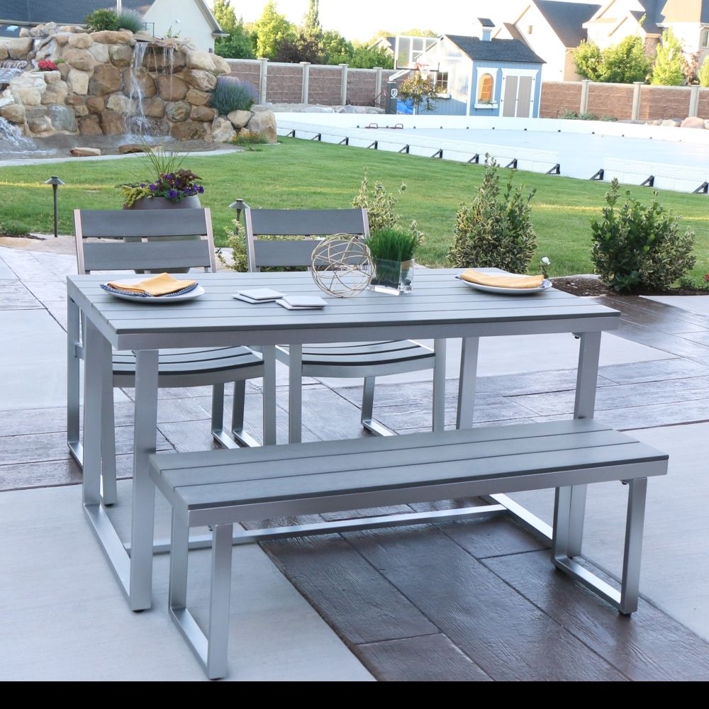 patio dining sets bench photo - 7