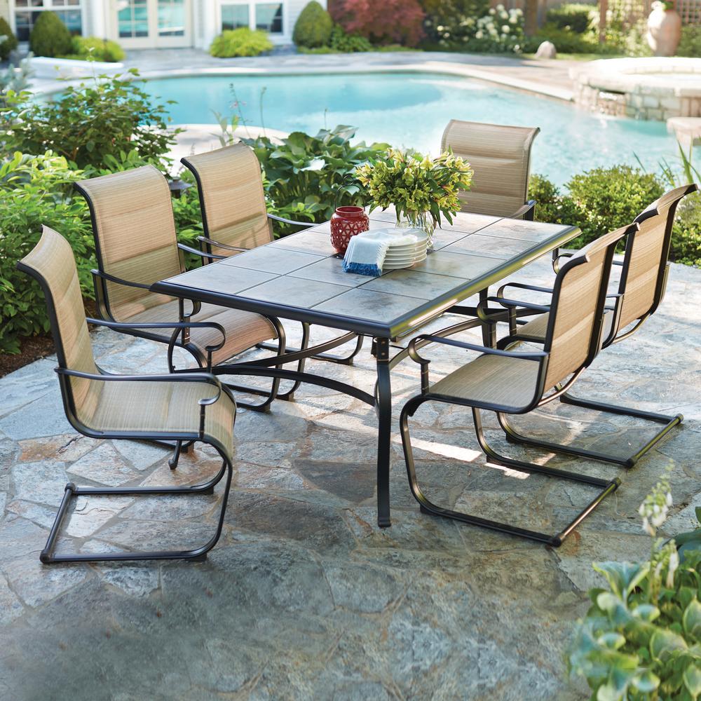 patio dining sets bench photo - 8