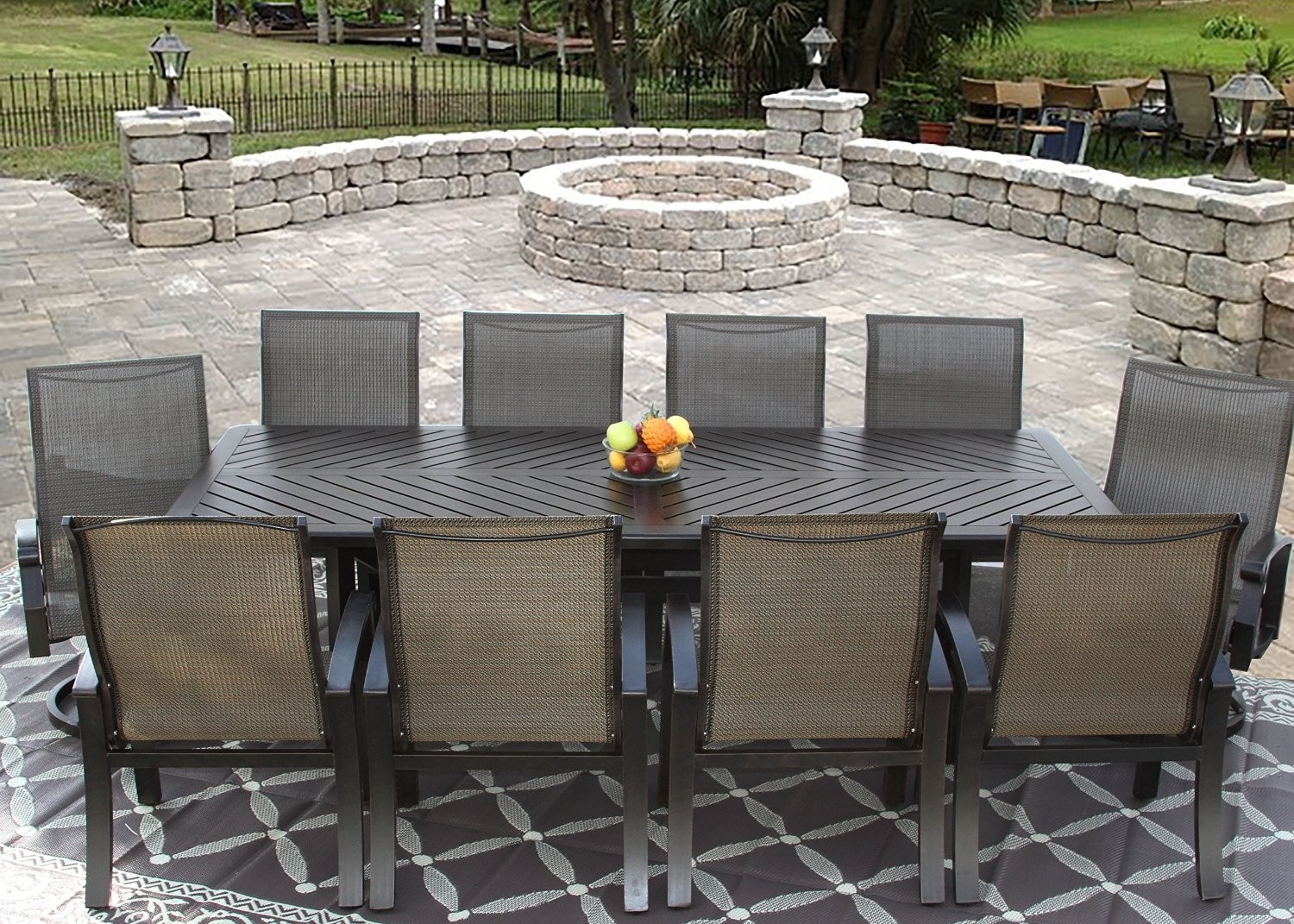 patio dining sets for 10 photo - 10