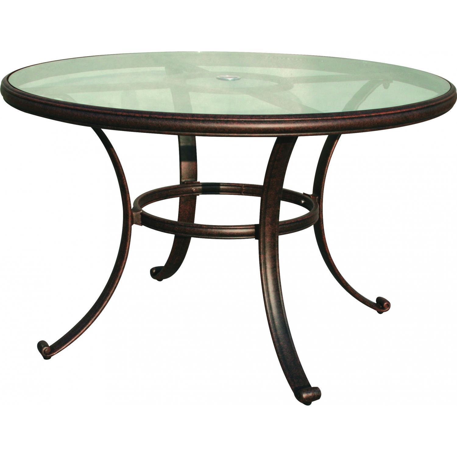 patio dining table glass photo - 4