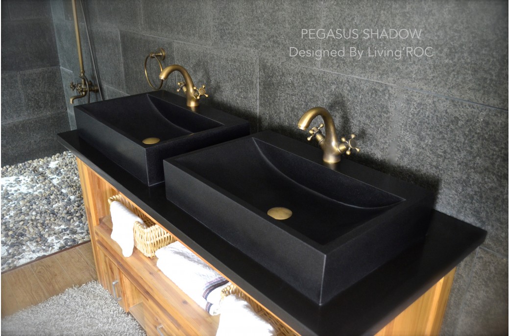 pegasus black granite sink photo - 5