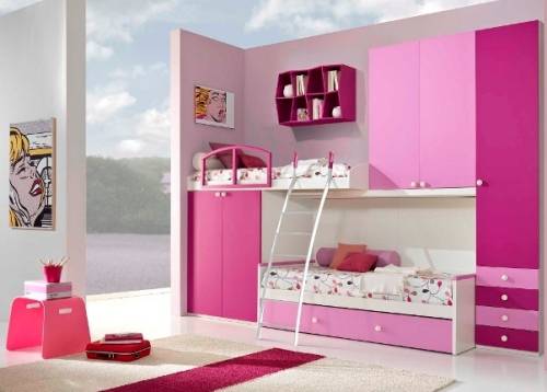 pink bedroom furniture for kids photo - 5