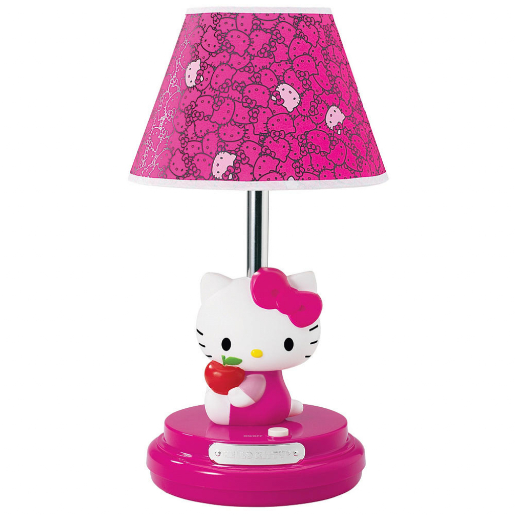 pink bedroom lamp photo - 9