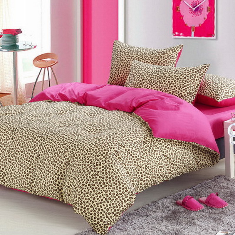 pink cheetah print bedroom photo - 5