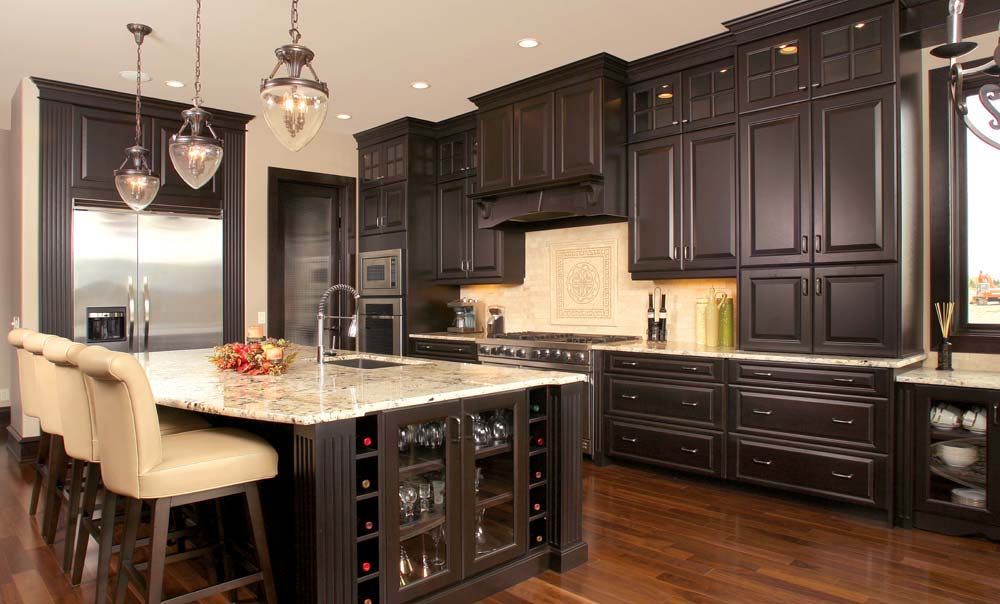popular kitchen cabinet stain colors photo - 10