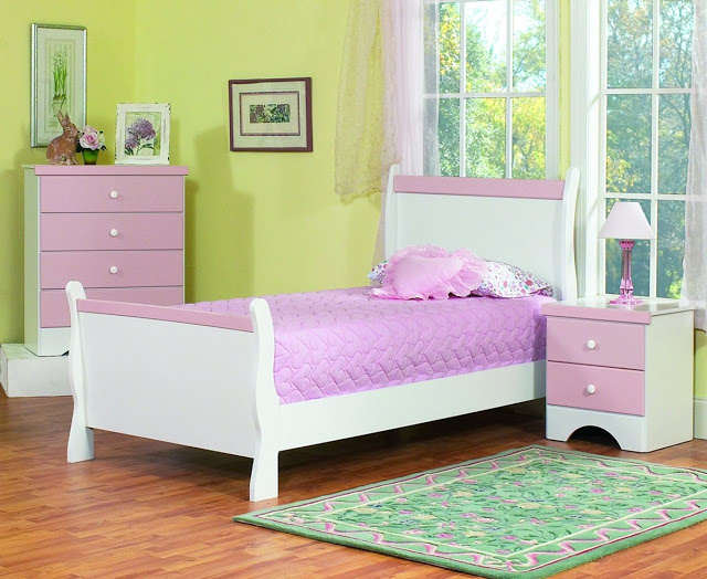 purple bedroom furniture for kids photo - 1