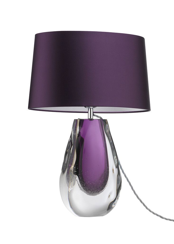 purple bedroom lamp photo - 3