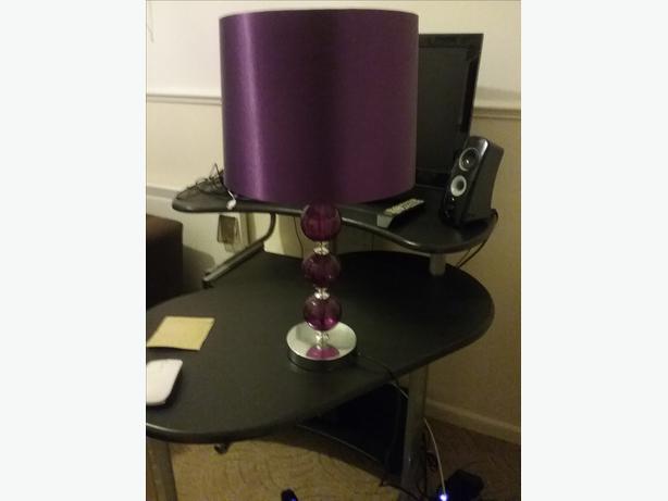 purple bedroom lamp photo - 7