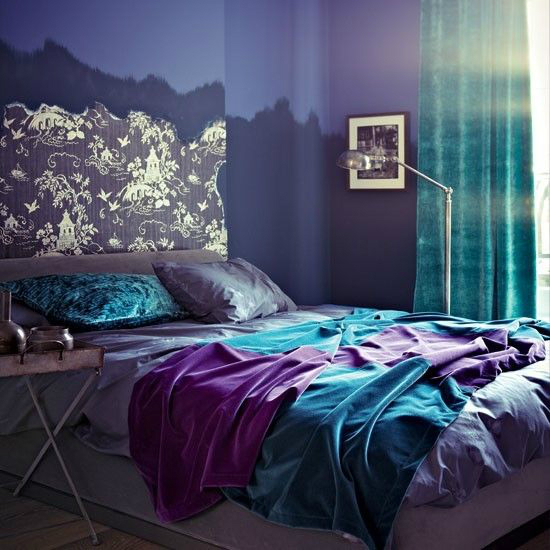 purple colored bedrooms photo - 7