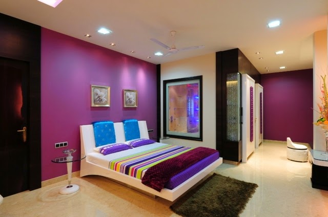 purple colored bedrooms photo - 8