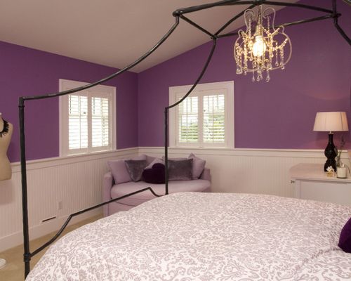 purple painted rooms photo - 5